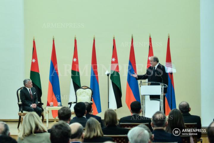 Abdullah II, Armen Sarkissian
