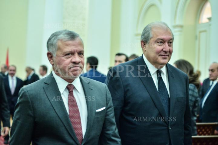 Abdullah II, Armen Sarkissian