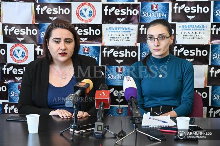 Conférence de presse de la participante des fouilles 
archéologiques d’Artanish Mariam Amirian et de l'anthropologue 
Hasmik Simonian
