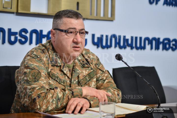 Conférence de presse du chef du département médico-militaire 
des forces armées, du colonel Sahak Ohanian
