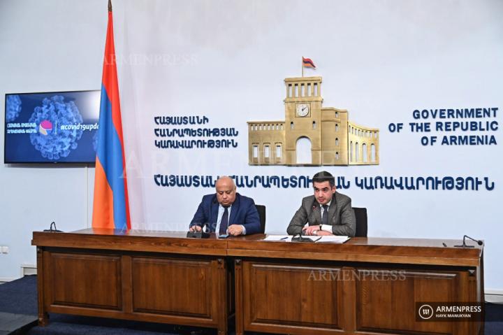 Conférence de presse du vice-ministre des Situations d'urgence, 
Armen Haroutiounian