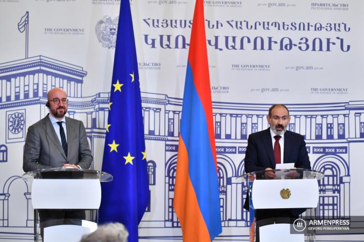 Шарль Мишель, Никол Пашинян