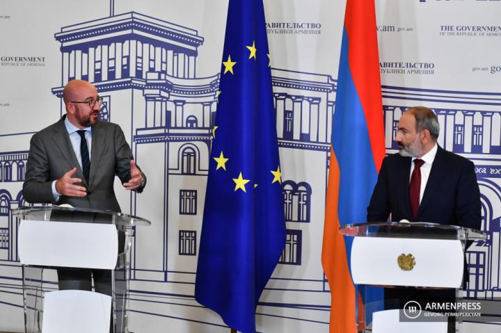 Шарль Мишель,  Никол Пашинян