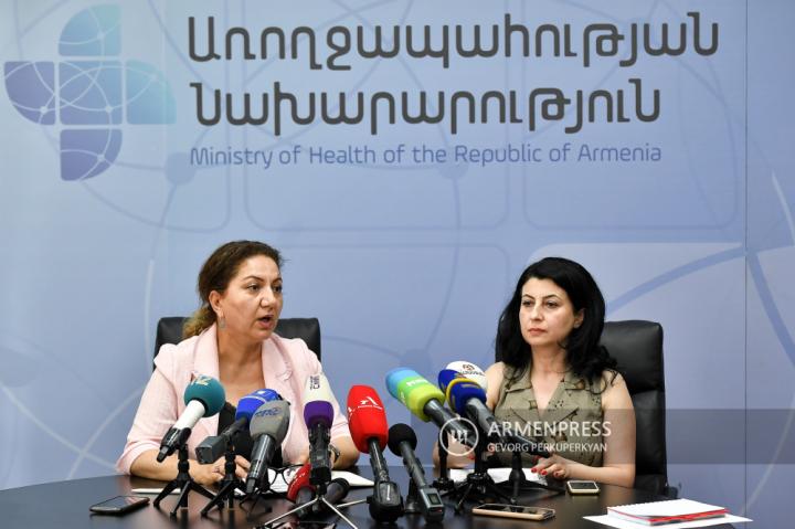 Conférence de presse sur les mesures en cours pour prévenir le 
monkeypox en Arménie