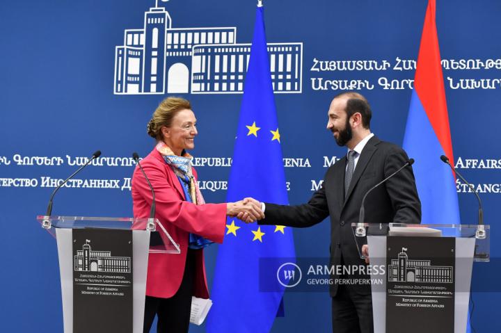 Conférence de presse du Ministre arménien des Affaires 
étrangères Ararat Mirzoyan et de la Secrétaire Générale du 
Conseil de l'Europe Marija Pejčinović Burić
