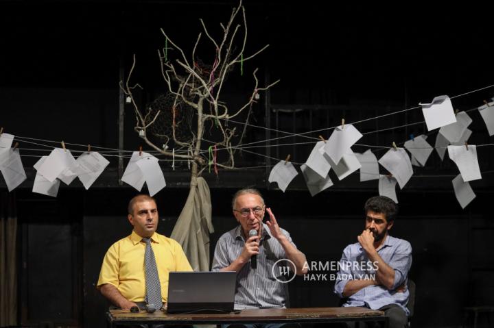 Press conference of attorney Karo Asatryan, legal 
representative of Goy Theater 