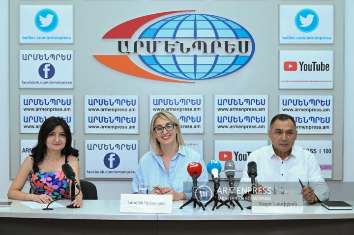 Press conference of Lusine Grigoryan, Director of the 
Department of Post Graduate Vocational Education at the 
Ministry of Education, Science, Culture and Sport, and Karo 
Nasibyan, the D