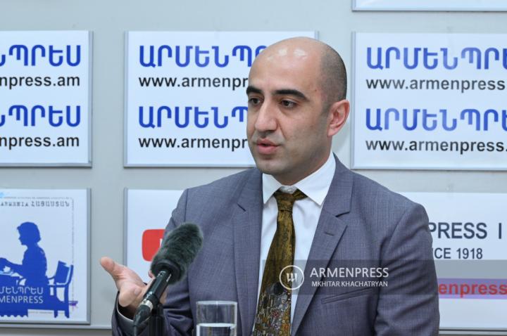 Press conference of Andranik Tevosyan, head of Yerevan 
City Hall's lighting service 