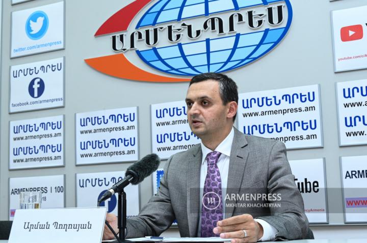 Пресс-конференция заместителя министра финансов РА 
Армана Погосяна