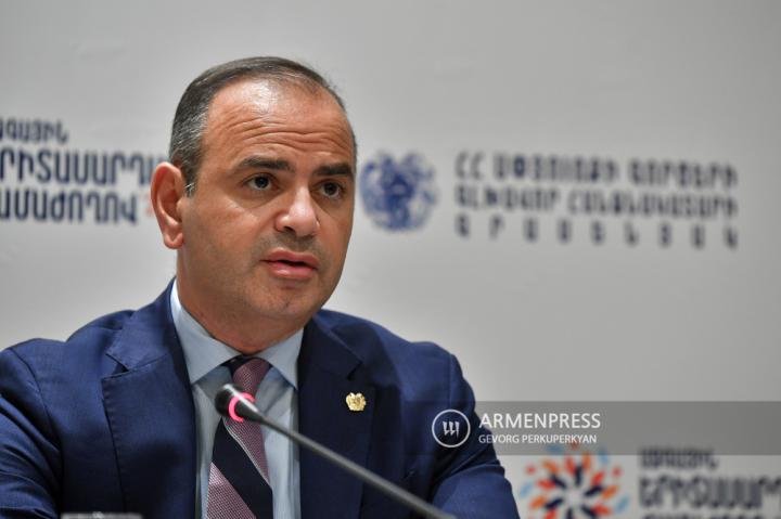 Press conference of High Commissioner for Diaspora Affairs 
Zareh Sinanyan 