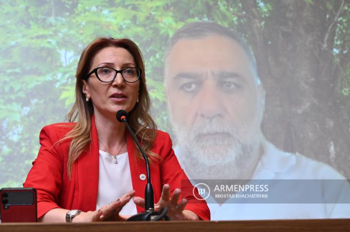 Mane Tandilyen ve Ruben Vardanyan'ın basın toplantısı