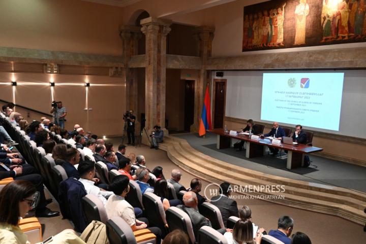 Central Electoral Commission press briefing ahead of 
Yerevan elections 