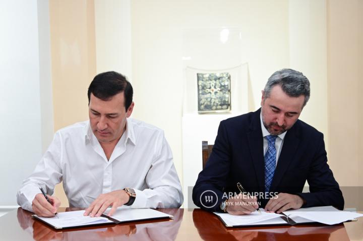 Matenadaran and Armenia Wine Factory sign MoC