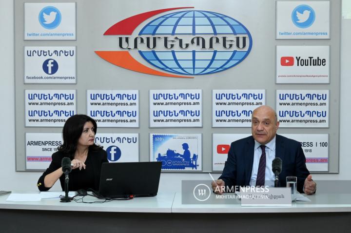 İfade Özgürlüğünün Korunması Komitesi Başkanı Aşot 
Melikyan'ın basın toplantısı