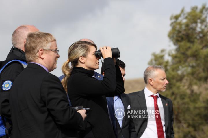 Canadian FM Melanie Joly visits Armenian military outpost 
outside Jermuk to observe border with Azerbaijan 