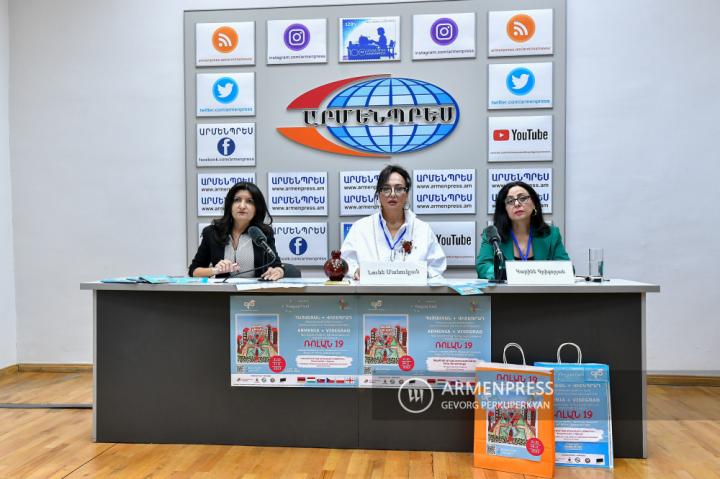 Press conference of Rolan Bykov Foundation Chairperson, 
Director of 19th International Rolan Festival for Children and 
Youth Nune Manukyan and PR manager Karine Grigoryan 