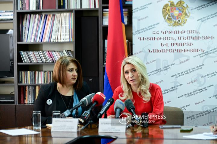 Press conference of Araksia Svajyan, Deputy Minister of 
Education, Science, Culture and Sport