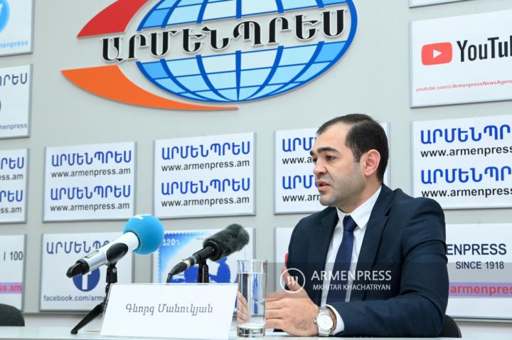 Press conference of Gevorg Manukyan, Deputy Director of 
Cadastre Committee 