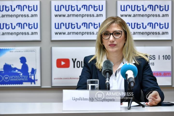 Press conference of Armenuhi Poghosyan, Head of the 
Department for Preliminary and Vocational Education and 
Training at Ministry of Education, Science, Culture and Sport 