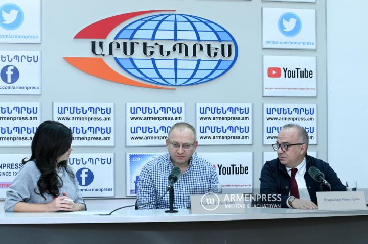 Press conference of Alexander Bazarchyan, Director of the 
National Institute of Healthcare, and Avet Manukyan, CEO 
of Eletronic Healthcare National Operator 