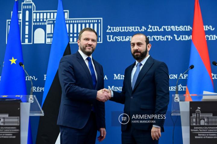 Press conference of Armenian and Estonian FMs 