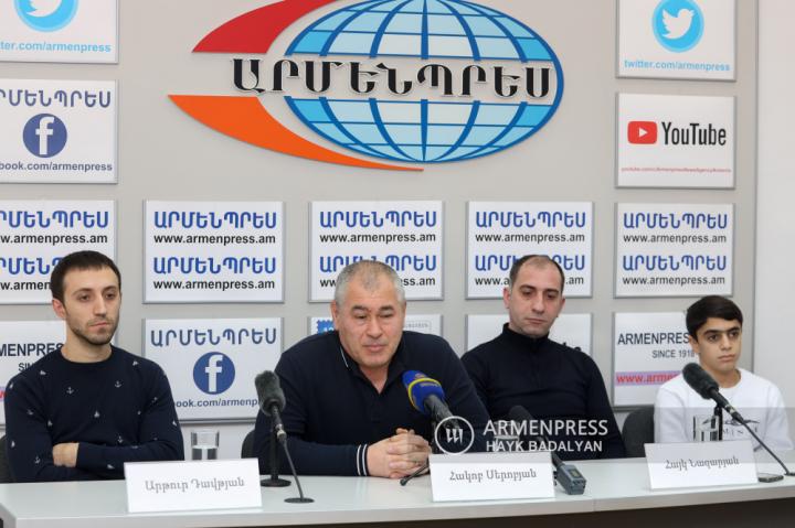 Press conference of national gymnastics team coaching staff 
and athletes 