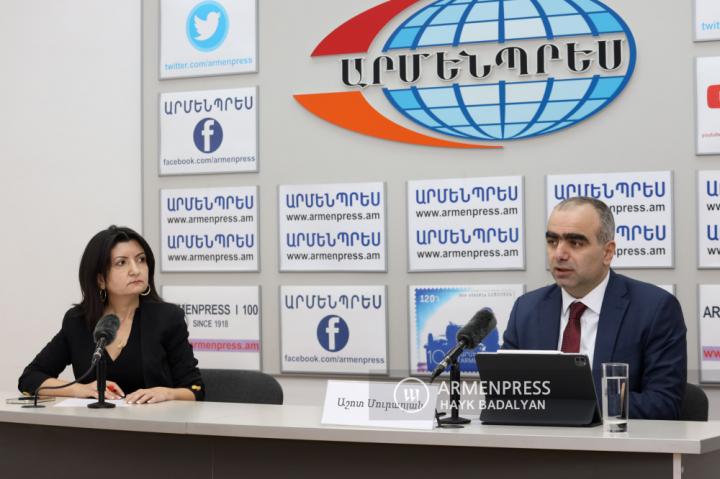 Ermenistan Devlet Gelirler Komitesi Başkan Yardımcısı Aşot 
Muradyan'ın basın toplantısı