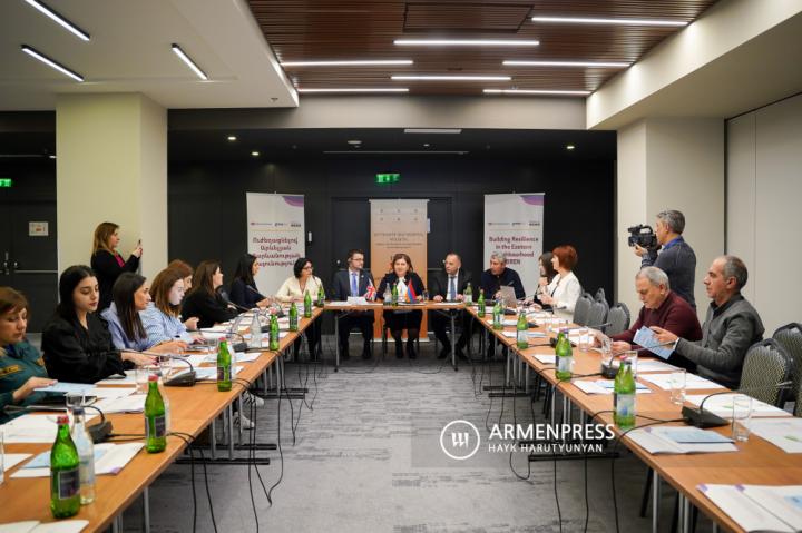 حفل
 تقديم خطة العمل المحلية للفترة 2023-2024 والجدول 
الزمني
 لتنفيذ قرار مجلس الأمن التابع للأمم المتحدة رقم 1325 
لمجتمعات إيجيفان وفاردينيس الأرمنيتين
