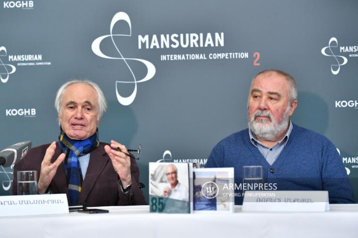 Mansuryan'ın 85'inci doğum günü dolayısıyla düzenlenecek 
jübile konserine adanan basın toplantısı