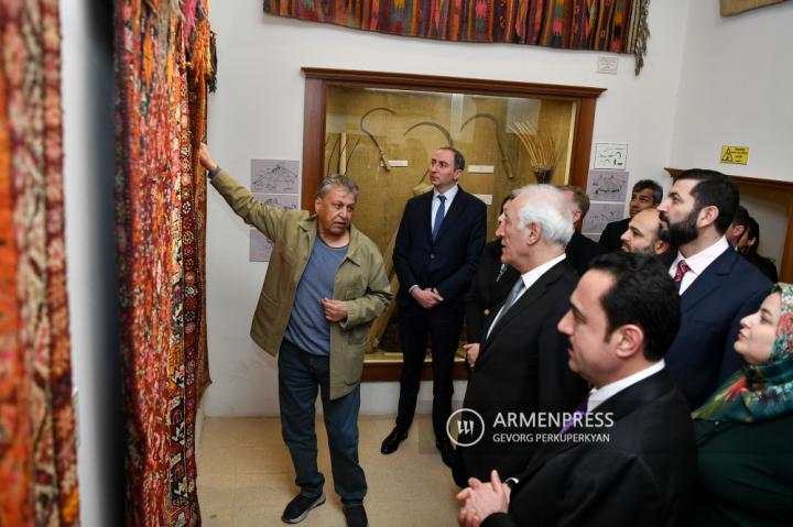 Visite du Président arménien à la citadelle d'Erbil