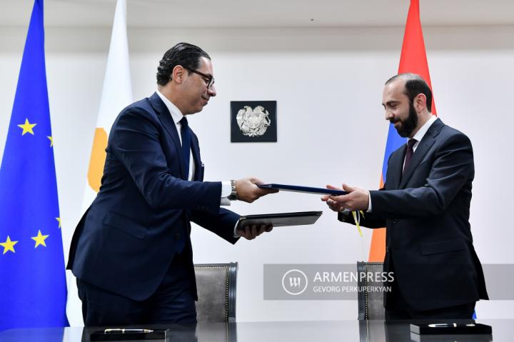 L'Arménie et Chypre ont signé un mémorandum de 
compréhension mutuelle sur la coopération
