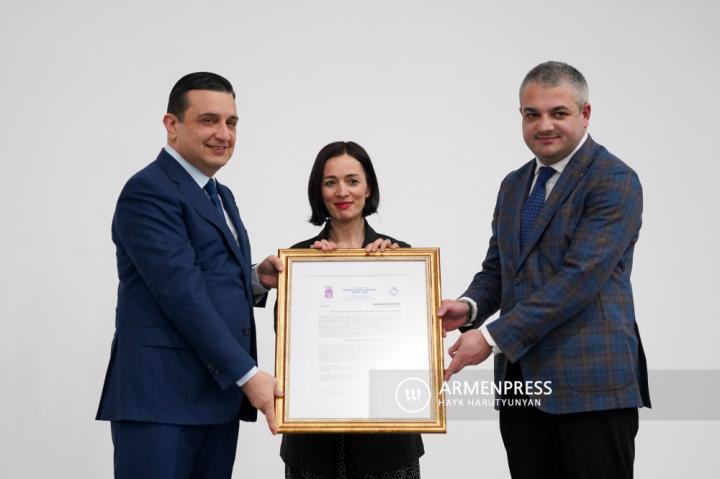 Ceremony of awarding the international accreditation 
certificate of the 
trilingual “MD Physician” educational programs  by the 
NCEQE (National 
Center for Educational Quality Enhanceme
