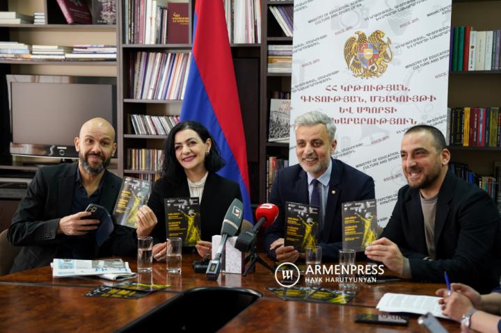 Conferencia de prensa sobre la producción de danza 
armenio-francesa "El color de la granada".