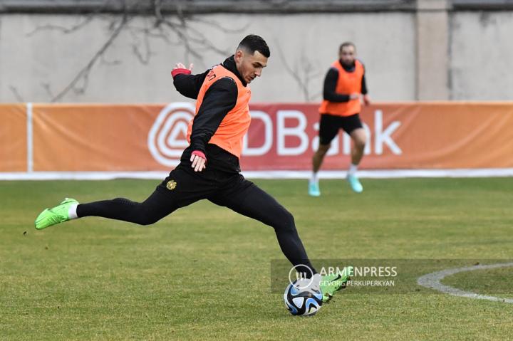 Armenian National Football team holds open training 
session ahead of friendly matches