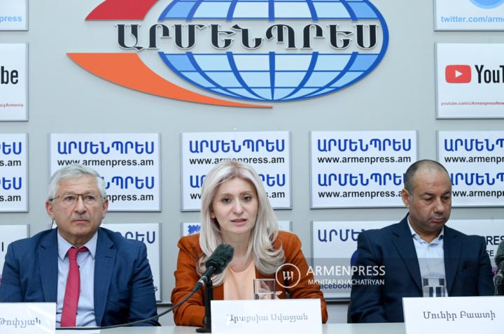 Press conference with the Deputy Minister of the Ministry of 
Education, Science, Culture and 
Sports of the Republic of Armenia, Araksia Svajyan,  Director of 
the National Center for Qua