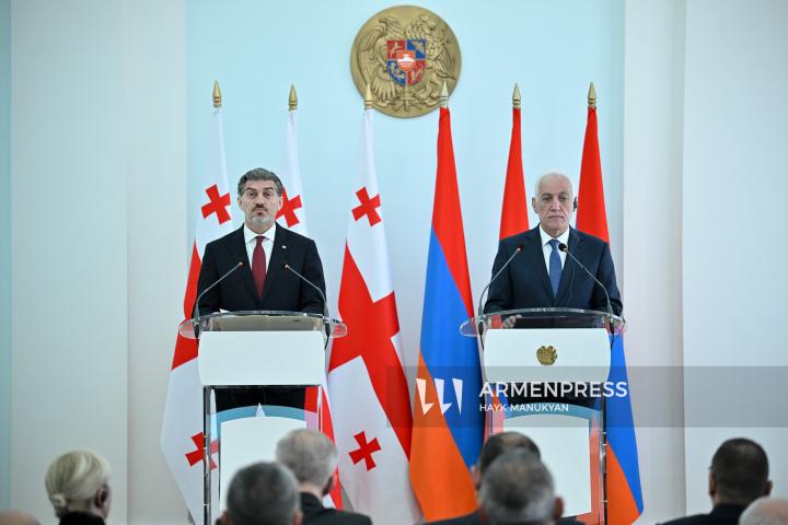 Déclaration conjointe des présidents de l'Arménie et de la Géorgie lors de la conférence de presse