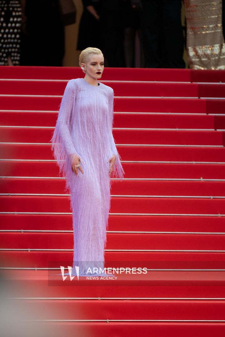 CANNES FRANCE - 16, May, 2025: Cast and crew attend the red carpet premiere of “EDDINGTON” by director Ari Aster, presented in Competition at the 78th annual Cannes Film Festival. Attendees include Joaquin Phoenix, Pedro Pascal, Emma Stone, Austin Butler, Luke Grimes, Deirdre O'Connell, Micheal Ward, Clifton Collins Jr., William Belleau, Cameron Mann, Matt Gomez Hidaka, Amélie Hoeferle, Landall Goolsby, Elise Falanga, and Robert Mark Wallace.