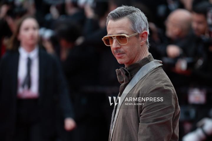 CANNES FRANCE - 16, May, 2025: Cast and crew attend the red carpet premiere of “EDDINGTON” by director Ari Aster, presented in Competition at the 78th annual Cannes Film Festival. Attendees include Joaquin Phoenix, Pedro Pascal, Emma Stone, Austin Butler, Luke Grimes, Deirdre O'Connell, Micheal Ward, Clifton Collins Jr., William Belleau, Cameron Mann, Matt Gomez Hidaka, Amélie Hoeferle, Landall Goolsby, Elise Falanga, and Robert Mark Wallace.