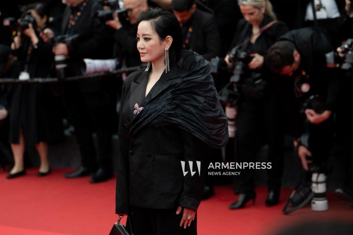 CANNES FRANCE - 16, May, 2025: Cast and crew attend the red carpet premiere of “EDDINGTON” by director Ari Aster, presented in Competition at the 78th annual Cannes Film Festival. Attendees include Joaquin Phoenix, Pedro Pascal, Emma Stone, Austin Butler, Luke Grimes, Deirdre O'Connell, Micheal Ward, Clifton Collins Jr., William Belleau, Cameron Mann, Matt Gomez Hidaka, Amélie Hoeferle, Landall Goolsby, Elise Falanga, and Robert Mark Wallace.