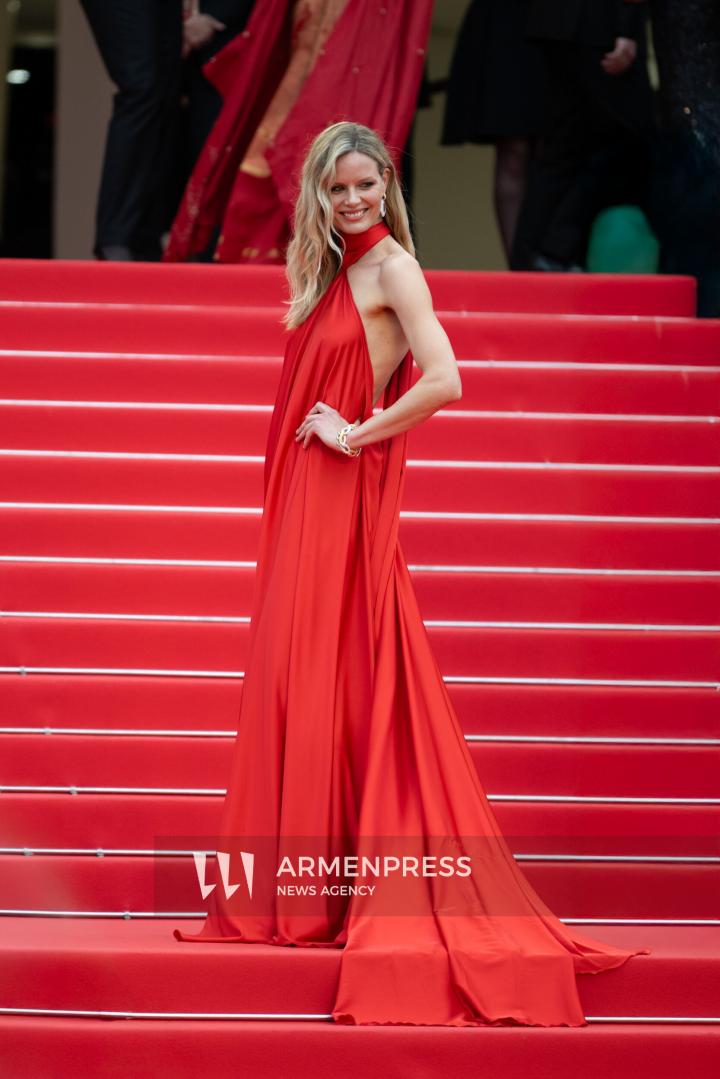 CANNES FRANCE - 16, May, 2025: Cast and crew attend the red carpet premiere of “EDDINGTON” by director Ari Aster, presented in Competition at the 78th annual Cannes Film Festival. Attendees include Joaquin Phoenix, Pedro Pascal, Emma Stone, Austin Butler, Luke Grimes, Deirdre O'Connell, Micheal Ward, Clifton Collins Jr., William Belleau, Cameron Mann, Matt Gomez Hidaka, Amélie Hoeferle, Landall Goolsby, Elise Falanga, and Robert Mark Wallace.