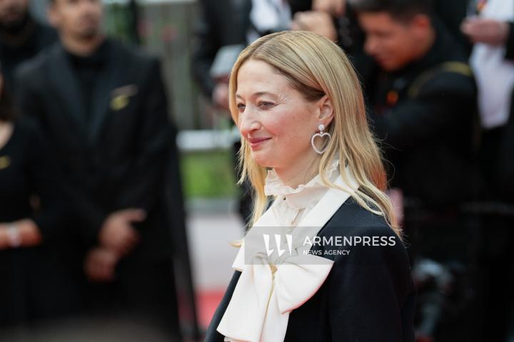 CANNES FRANCE - 16, May, 2025: Cast and crew attend the red carpet premiere of “EDDINGTON” by director Ari Aster, presented in Competition at the 78th annual Cannes Film Festival. Attendees include Joaquin Phoenix, Pedro Pascal, Emma Stone, Austin Butler, Luke Grimes, Deirdre O'Connell, Micheal Ward, Clifton Collins Jr., William Belleau, Cameron Mann, Matt Gomez Hidaka, Amélie Hoeferle, Landall Goolsby, Elise Falanga, and Robert Mark Wallace.