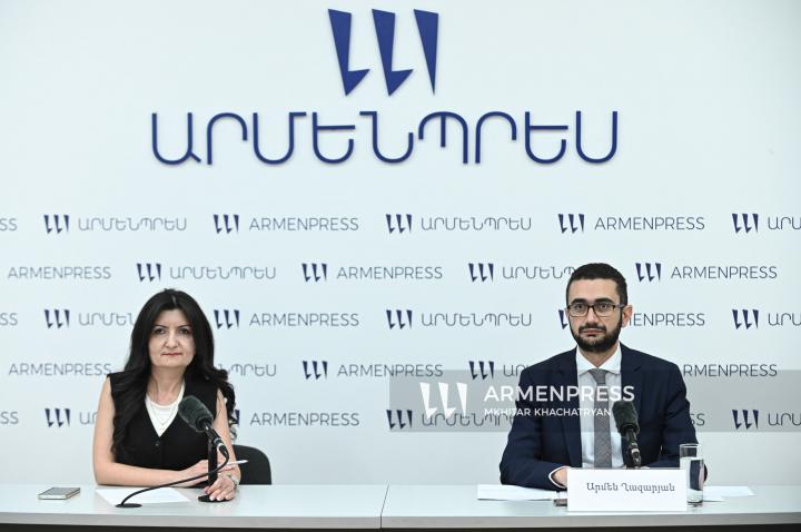برگزاری کنفرانس مطبوعاتی «آرمِن غازاریان» معاون وزیر امور داخلۀ جمهوری ارمنستان