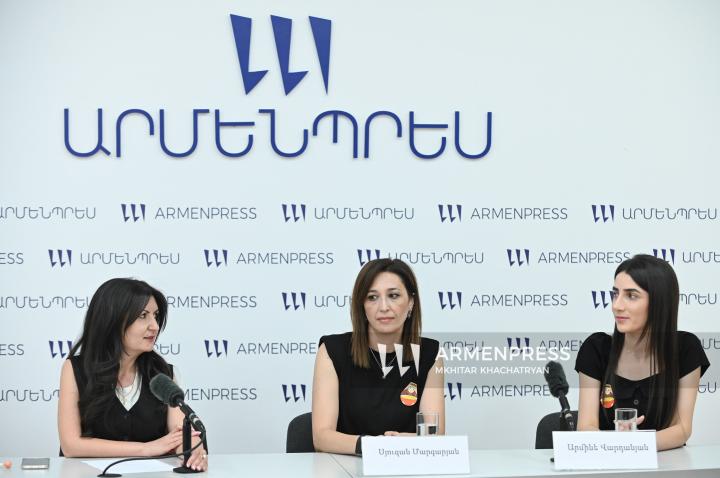 Пресс-конференция директора Фонда развития общины Арени Сюзан Маргарян и ведущего специалиста аппарата муниципалитета Арени Армине Варданян