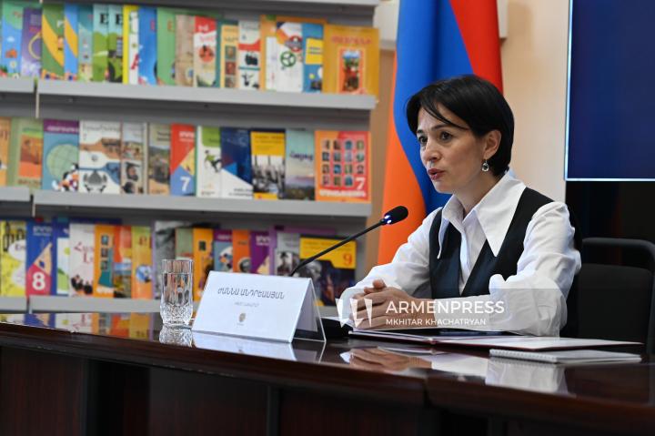 სომხეთის რესპუბლიკის განათლების, მეცნიერების, კულტურისა და სპორტის მინისტრის, ჟანა ანდრეასიანის პრესკონფერენცია