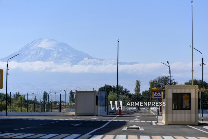 La visite des représentants du "Réseau des amis de l'Arménie" au poste frontière de Margara entre l’Arménie et la Turquie