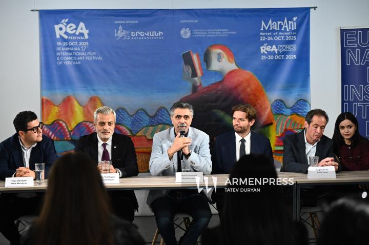 المؤتمر الصحفي للمهرجان الدولي السابع عشر للفنون البصرية والفنون وأفلام الرسوم المتحركة "ReA" في يريفان