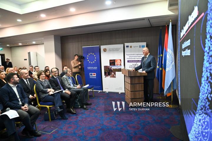 სემინარი „სომხეთის სოციალური დაცვის სისტემის გაძლიერების“ პროექტის ფარგლებში