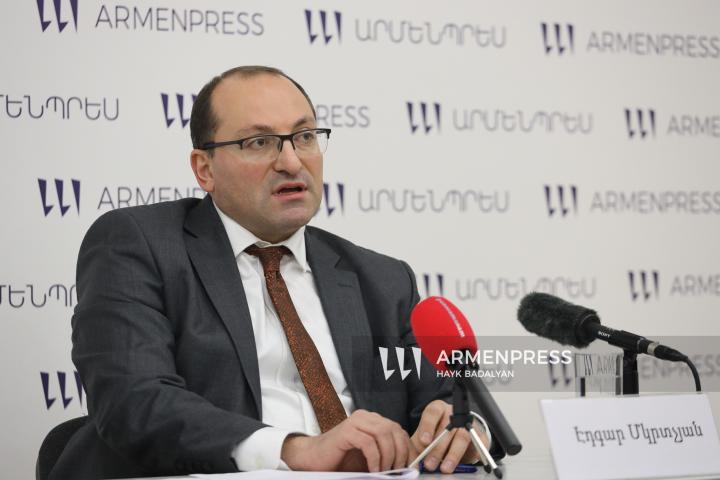 Press conference of the Deputy Minister of Finance of the Republic of Armenia, Edgar Mkrtchyan
