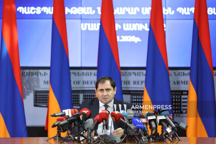 Defense Minister Suren Papikyan's press briefing