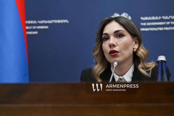 Press conference of Justice Minister Srbuhi Galyan